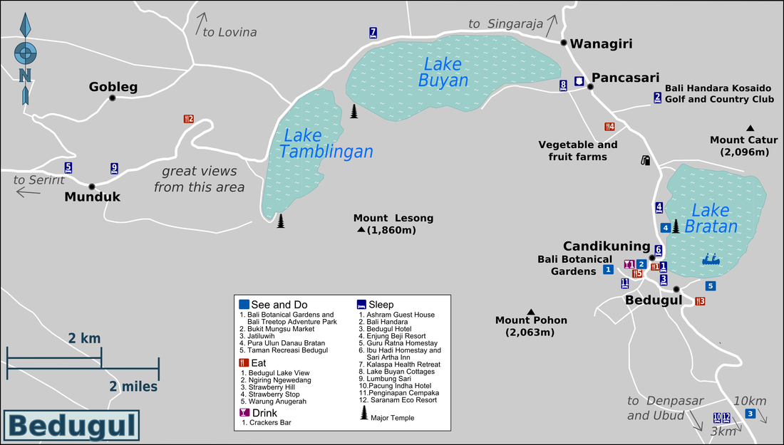 Bedugul Map