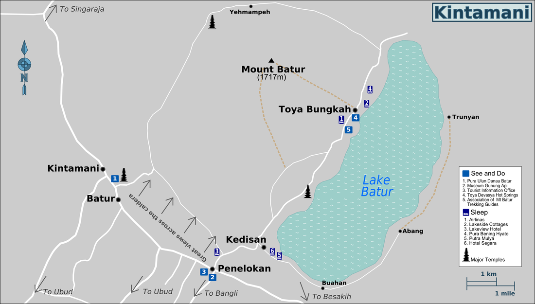 Kintamani Bali Map