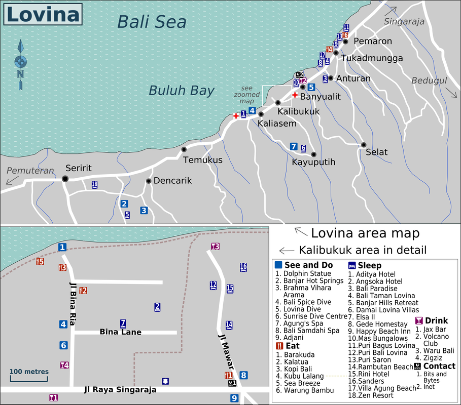 Lovina Bali Map