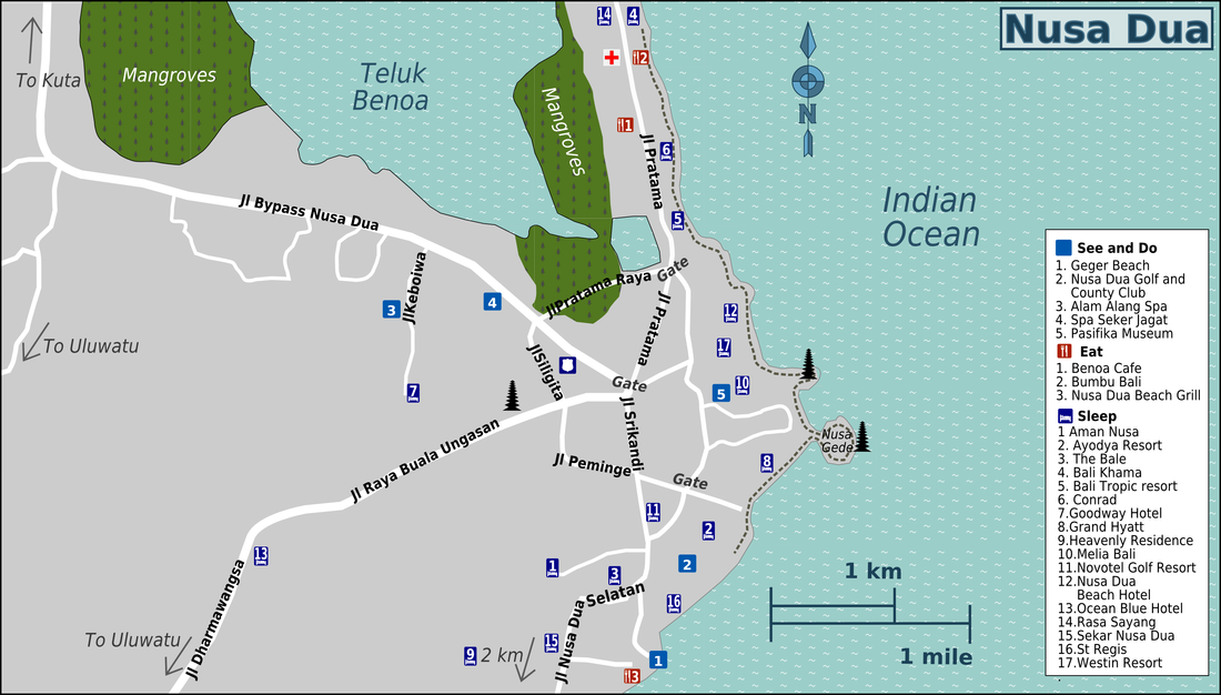 Nusa Dua Map
