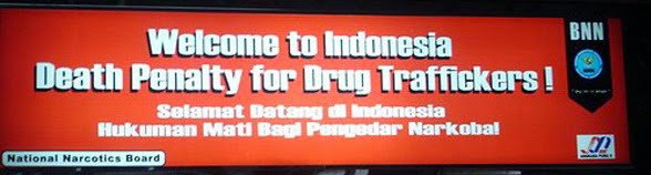 Indonesian customs sign